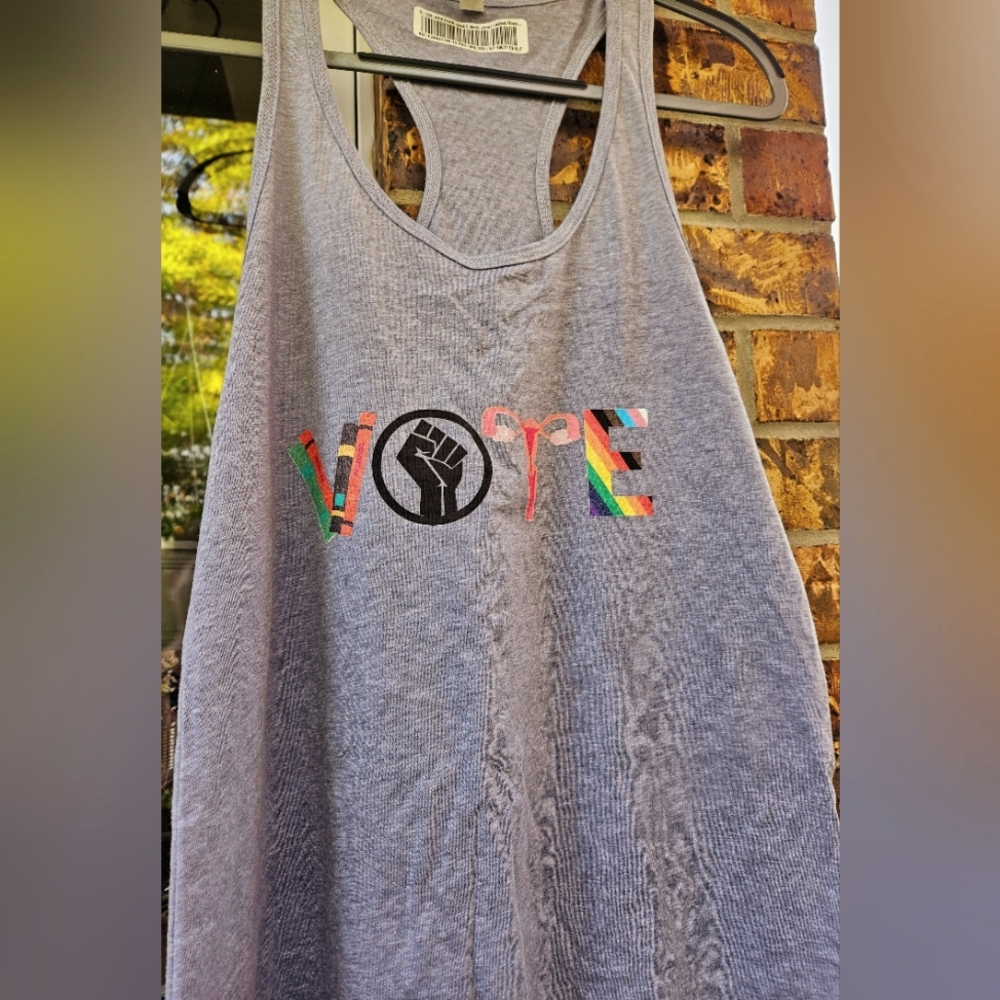 VOTE women's racerback tank top